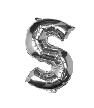 Ginger Ray Folieballon letter S | Zilver | 35 cm