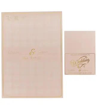 Ginger Ray Gastenboek poster | Lichtroze | A3