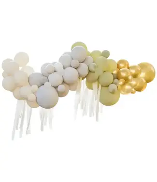 Ginger Ray DIY ballonnenslinger kit | Gold-Olive-Sand | 70 ballonnen