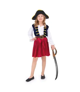 PartyPal Piraten kostuum meisjes | 120-130 cm