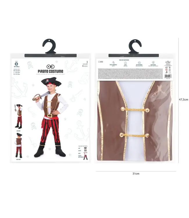 Piratenkostuum jongens | 110-120 cm