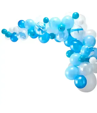 Ginger Ray Ballonnenboog kit | Blauw & wit