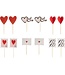 Valentijn caketoppers | 12 stuks