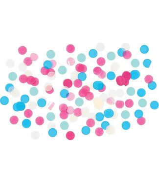 Amscan Confetti blauw, roze, wit | 15 gram