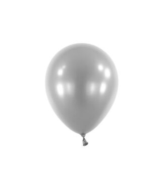 Everts Balloons Ballonnen Metallic Silver mini | 5"=13 cm | 100 stuks