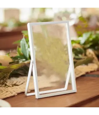 Ginger Ray Fotolijstje met wit metalen frame | 1 stuk | 15 x 10 cm