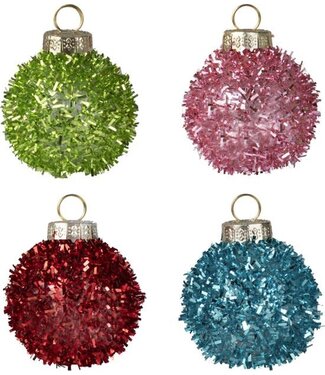 Ginger Ray Tinsel kerstballen plaatskaarthouders | 4 stuks