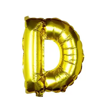 Ginger Ray OUTLET Letterballon D Goud | 35 cm