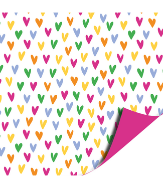 KP Cadeaupapier Lots of love | 70cm x 2m | Dubbelzijdig