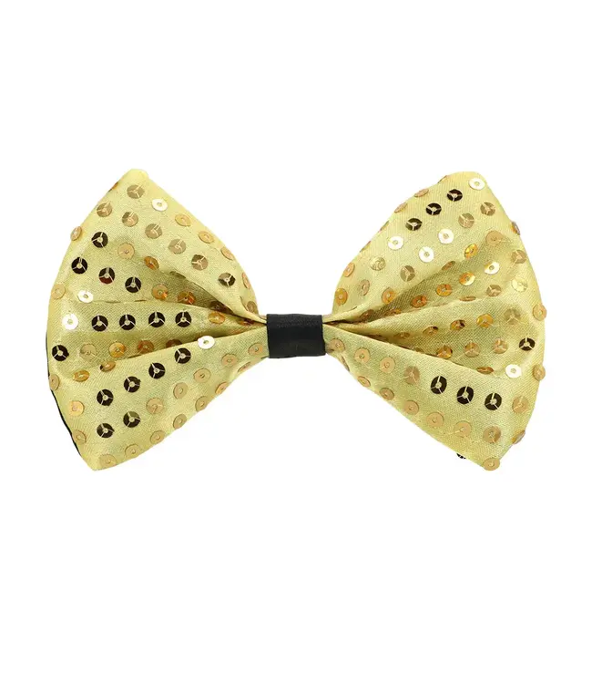 Gilet & strik pailletten goud | Maat M/L