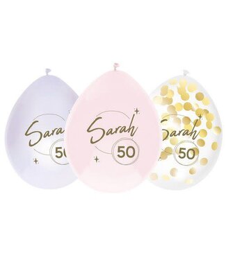 Haza Ballonnen Sarah 50 | 6 stuks