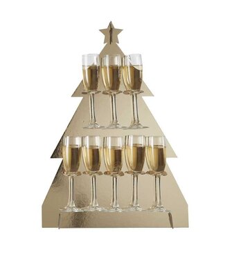 Ginger Ray Proseccowall Kerstboom goud | 64 cm