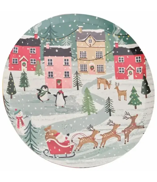 Bordjes Merry Little Christmas | 8 stuks | 25 cm