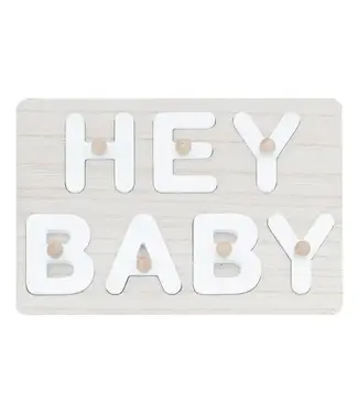 Ginger Ray Gastenboek Hey Baby puzzel | Hout | 30 x 22cm