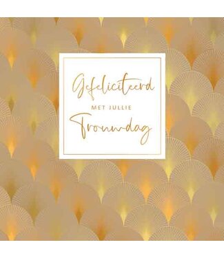 Artige Wenskaart XXL Gefeliciteerd met jullie trouwdag