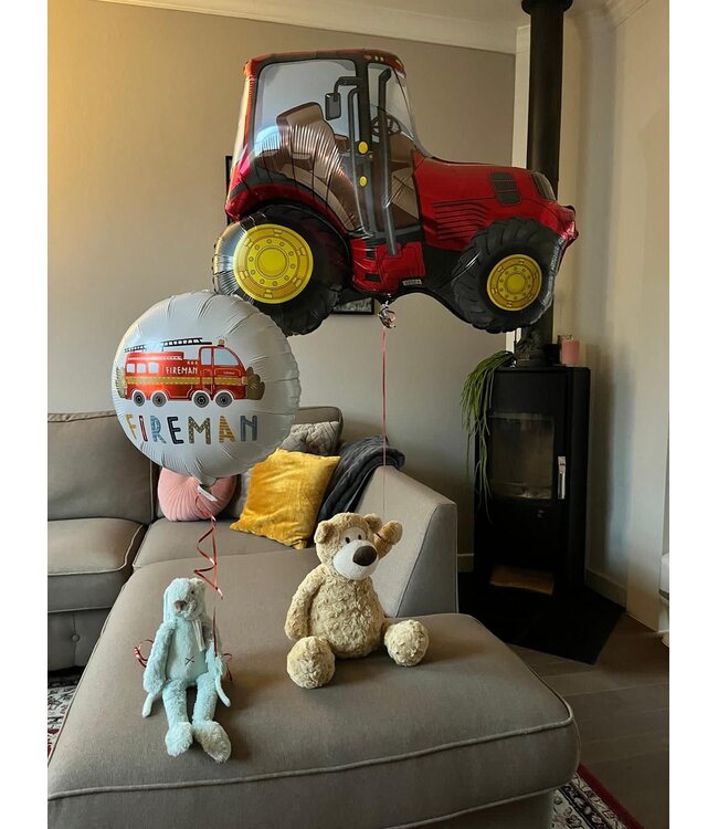 Folieballon Rode Tractor | 60cm