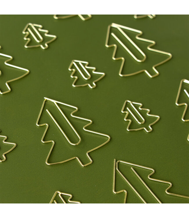 X-mas Clips | Kerstboom Goud Large | 60x55mm
