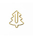 X-mas Clips | Kerstboom Goud Small | 30x25mm