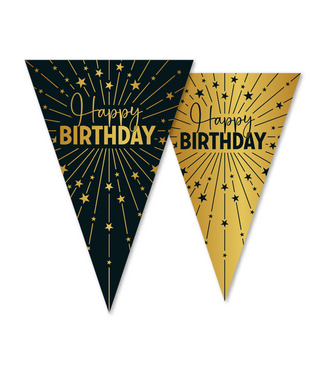 Fiesta Vlaggenlijn Happy Birthday | 10 meter | Golden celebrations