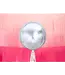 Folieballon Orbz zilver | 45 cm