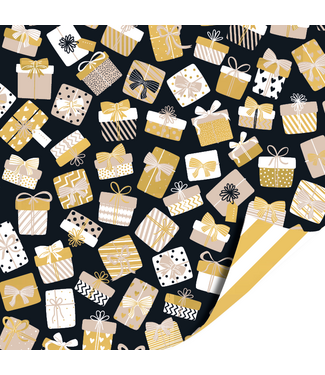 KP Cadeaupapier Kadootjes Feest | 70cm x 2m | Dubbelzijdig