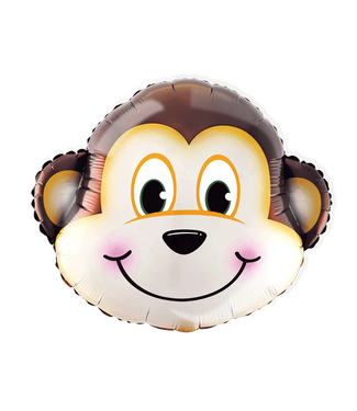 PartyPal Folieballon aap | 33 x 24 cm | Alleen lucht