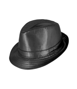 PartyPal Hoed zwart nepleer