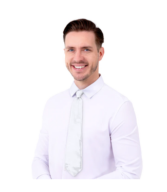 PartyPal Stropdas wit | Satijn