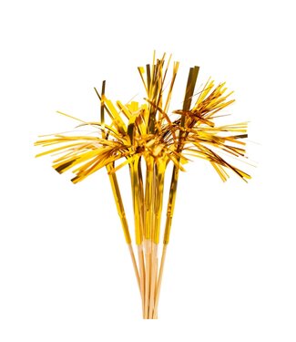 Fiesta Prikkers folie goud | 10 stuks | 24 cm