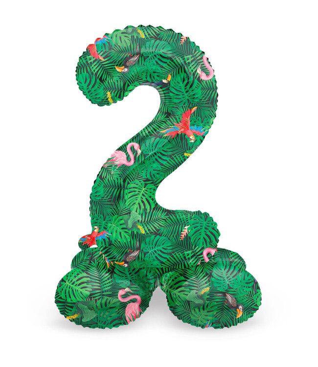 OUTLET Cijferballon 2 | Jungle Vibe | Staand | 41 cm