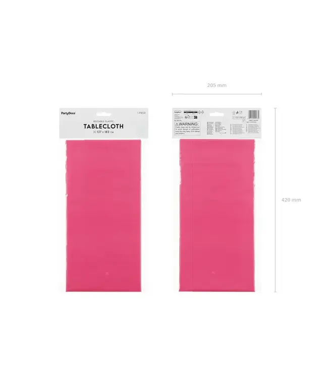 Tafelkleed roze papier | 137 x 183 cm