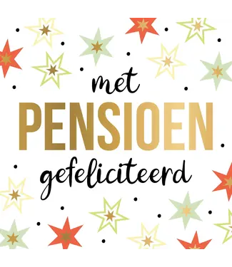 Artige Wenskaart XXL | Met Pensioen gefeliciteerd