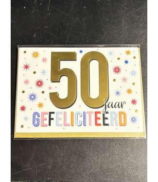 Artige Wenskaart | 50 jaar gefeliciteerd