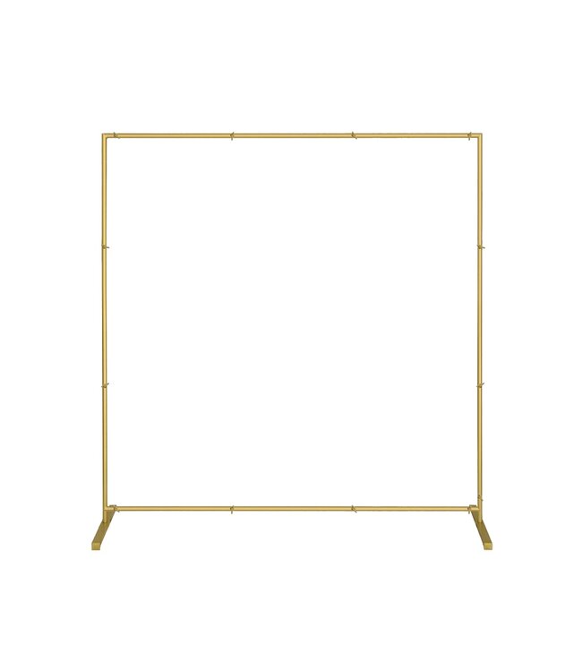 Vierkant backdrop frame | Goud |  210 x 210 cm