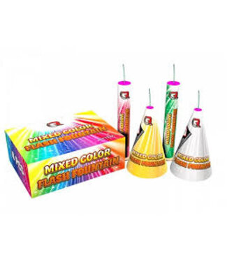 Firework Mixed color flash fountain | 4 stuks