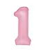 PartyPal Cijferballon 1 | Roze | 100 cm
