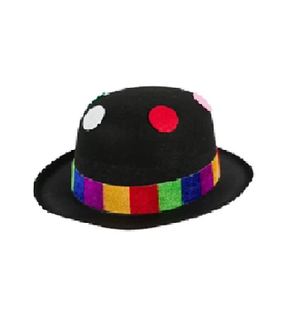 Riethmüller Bolhoed clown stippen | ZWART