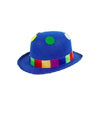 Riethmüller Bolhoed clown stippen | BLAUW