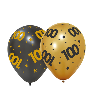 Globos Ballonnen 100 jaar | 6 stuks | Golden Celebrations
