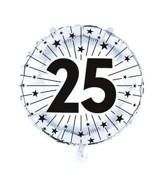 Globos Folieballon 25 zilver | 45 cm