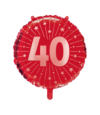 Globos Folieballon 40 robijnrood | 45 cm