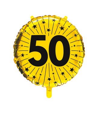 Globos Folieballon 50 goud | 45 cm