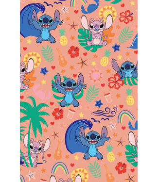 Globos Cadeaupapier Stitch perzik | 70 x 200 cm