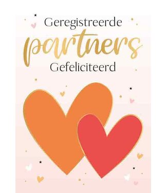 Artige Wenskaart Geregistreerde partners Gefeliciteerd