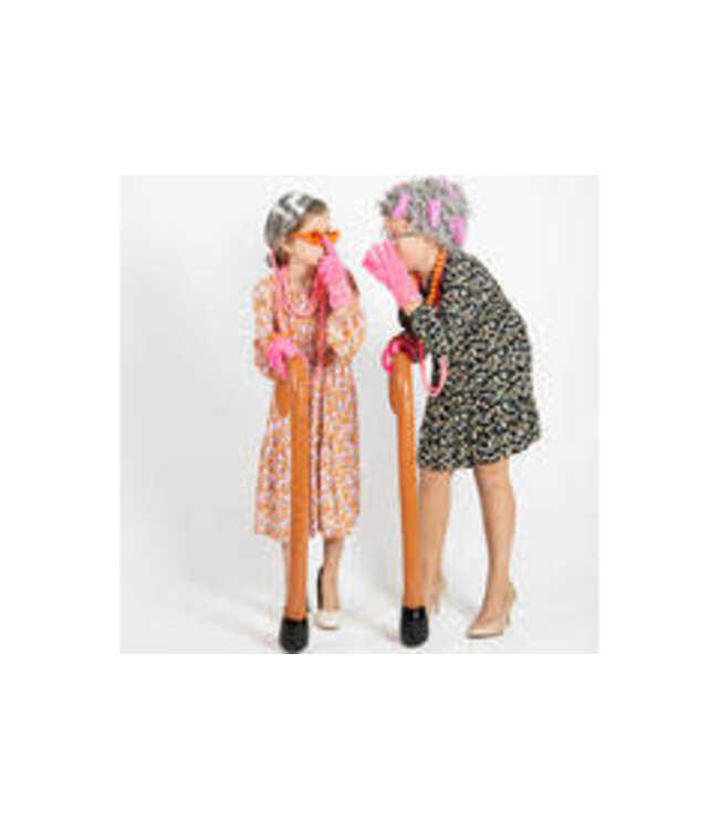 Opblaas Wandelstok Bruin | 90cm