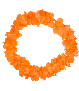 Folat Hawai krans neon oranje | 9.5cm