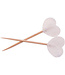 Prikkers witte hartjes | 50 stuks