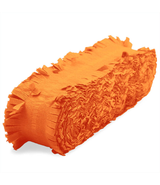 Oranje Crepe Papier Slinger | 24 meter