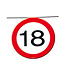 Bordjesslinger verkeersbord 18 jaar | 12 meter