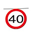 Slinger verkeersbord 40 | 12 meter